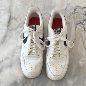 Nike White and Navy and Air Force 1 Classic Style